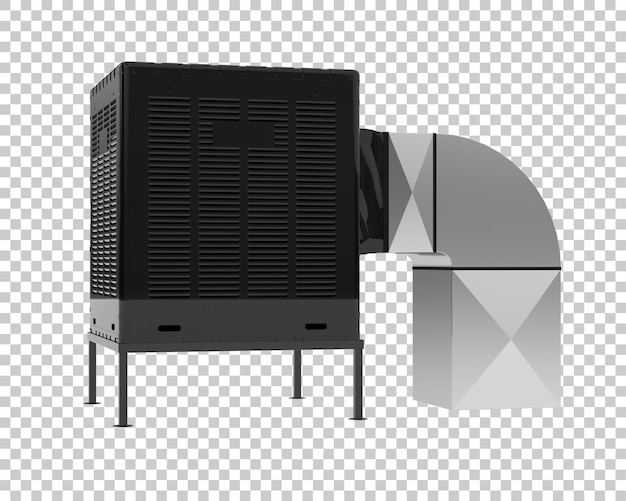 AC machine isolated on transparent background 3d rendering illustration