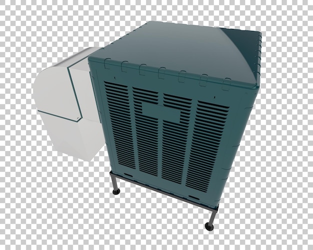 PSD ac machine isolated on transparent background 3d rendering illustration