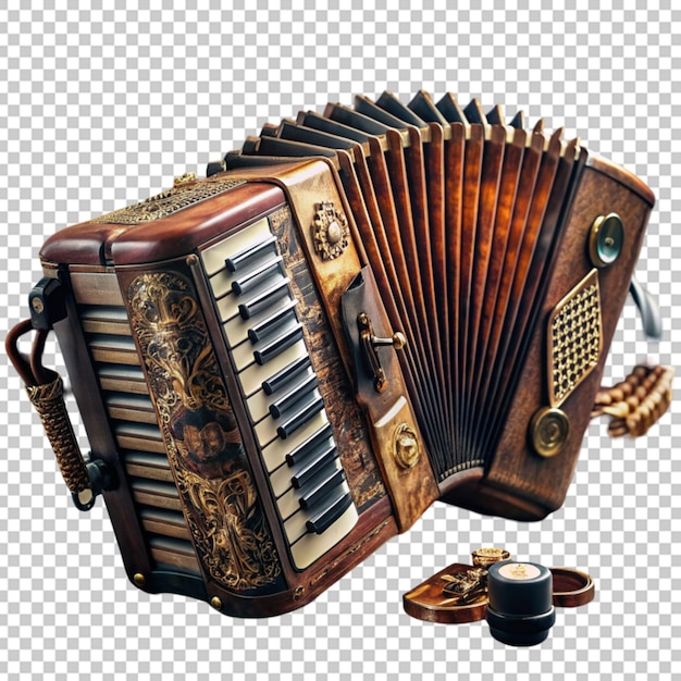 Accordion Isolated on transparent background