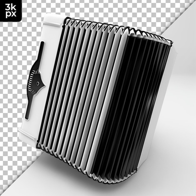 Accordion Isolated on Transparent Background