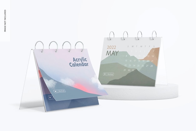 Acrylic Calendars Mockup