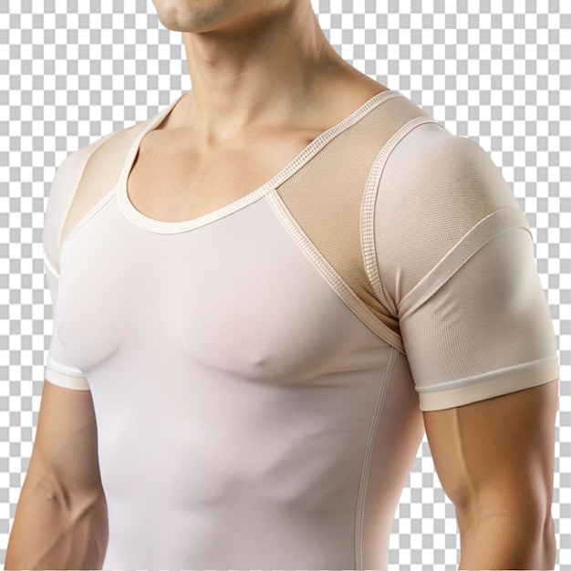 PSD active undergarment shoulder sleeve on transparent background