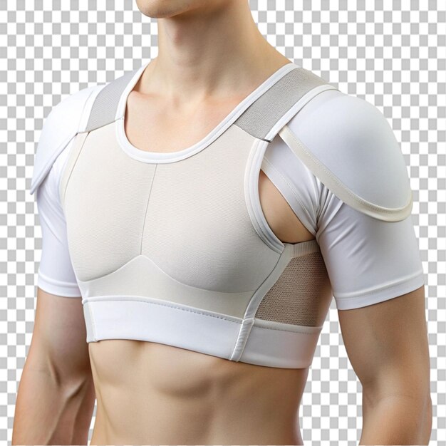 PSD active undergarment shoulder sleeve on transparent background