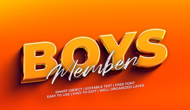 PSD an ad for boys from the company that is for free