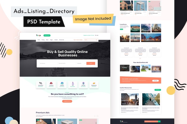 Adds Listing Directory Website Design