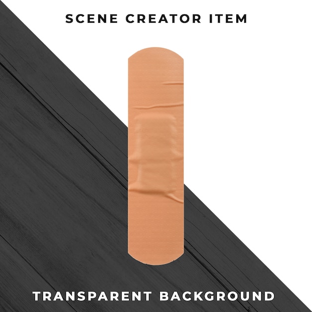 Adhesive bandage isolated with clipping path