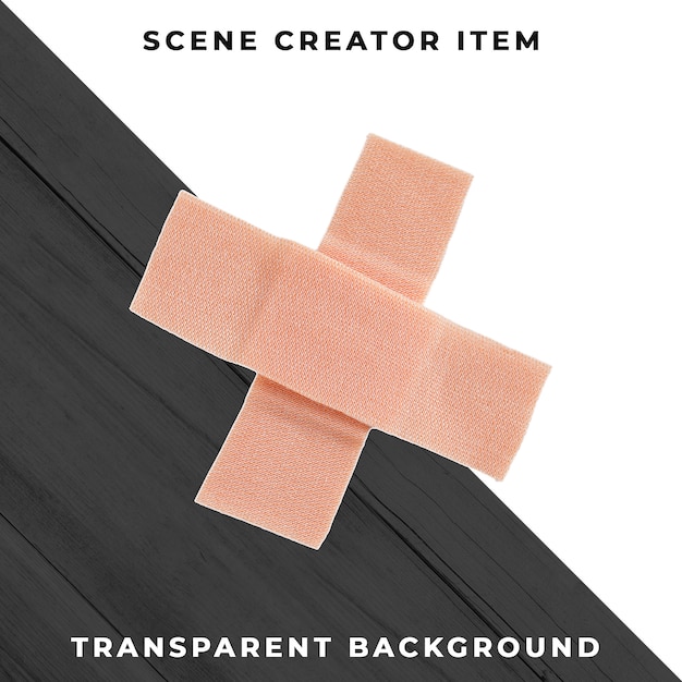 Adhesive bandage isolated with clipping path