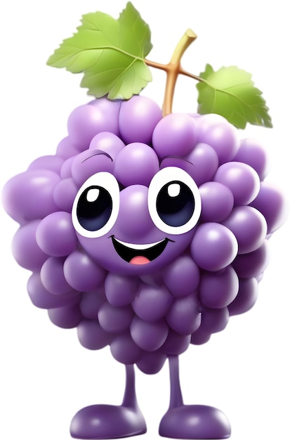 PSD adorable grape beams with joy