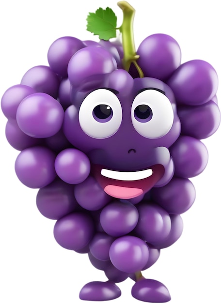 PSD adorable grape beams with joy