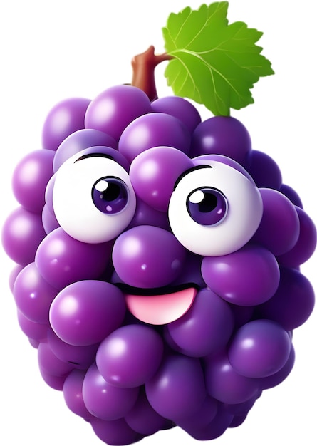 PSD adorable grape beams with joy