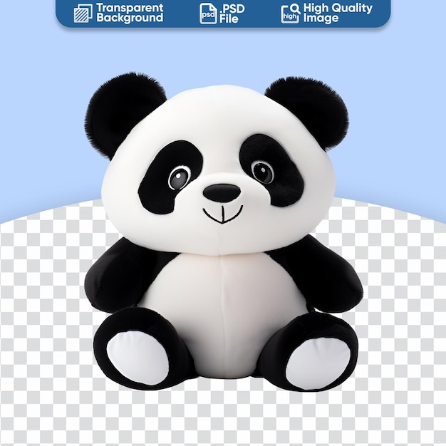 Adorable plush panda bear stuffed creature toy