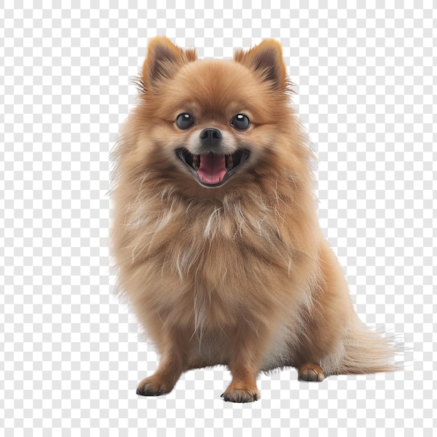 PSD adorable pomeranian dog sitting