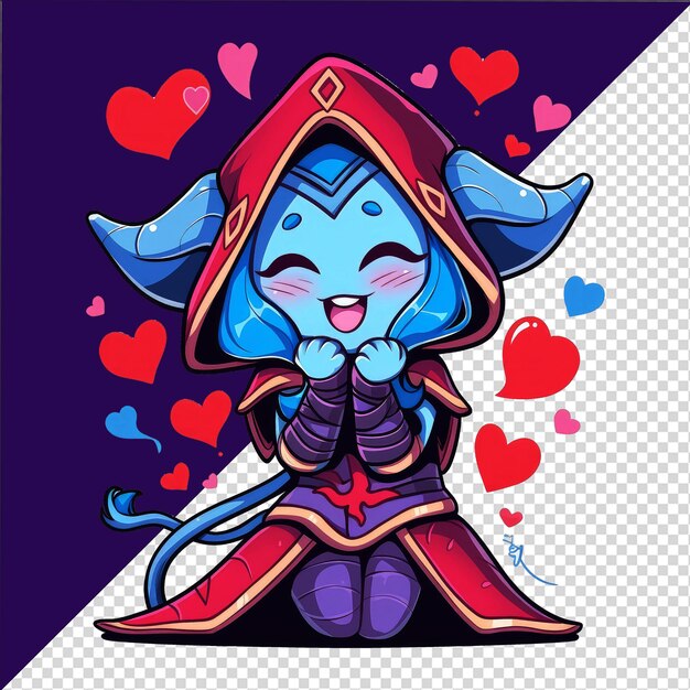 Adorable witch with magic design image Cute witch game character