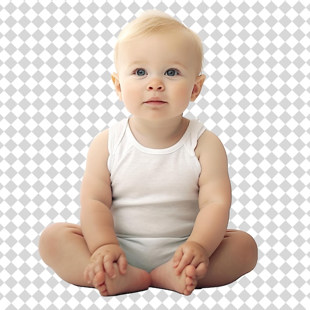 Adoreable baby Isolated on transparent background PSD file