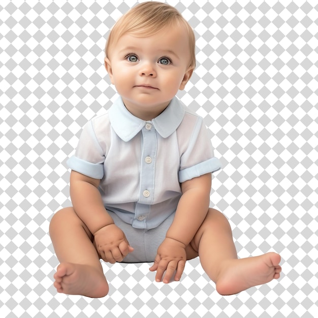 Adoreable baby Isolated on transparent background PSD file