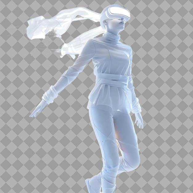 Adult Woman Telepath With Elegant Form Psychic Abilities Min Isolated High Quality Character Render