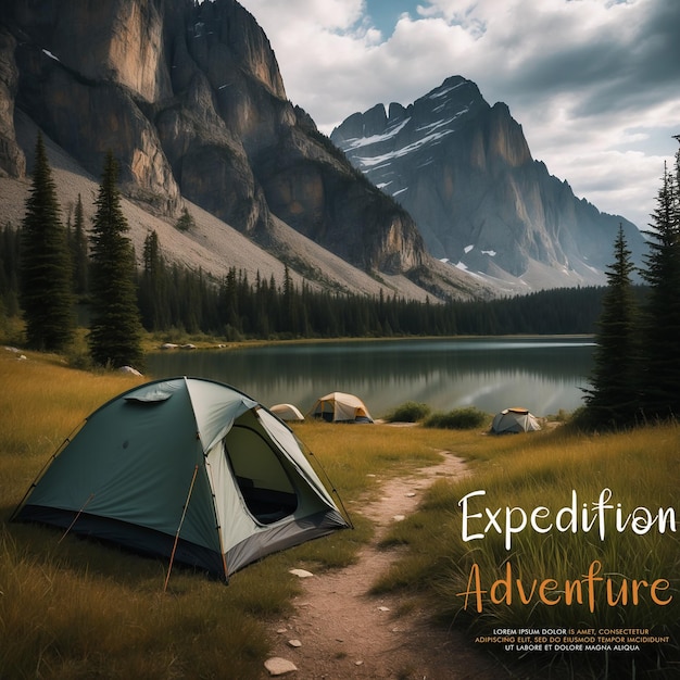 Adventure lettering with photo