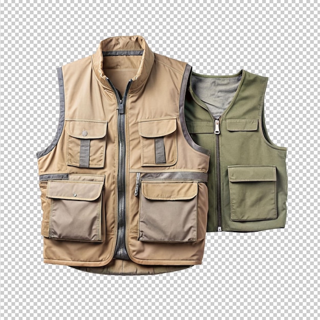 PSD adventure vest on transparent background