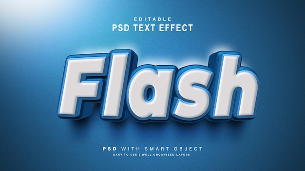 PSD an advertisement for a flash flash with a blue background