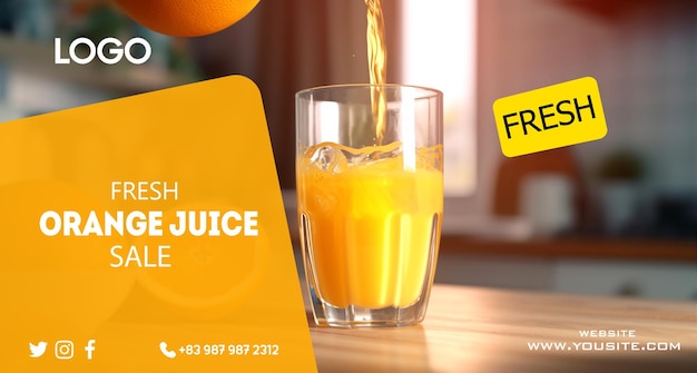 An advertisement for the orange juice company.