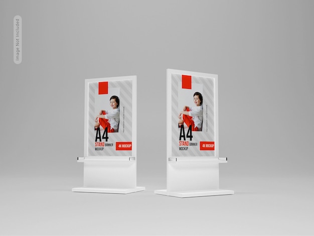 PSD advertisement stand banner mockup