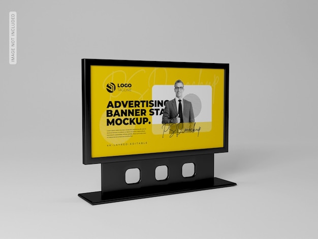 Advertising banner mockup