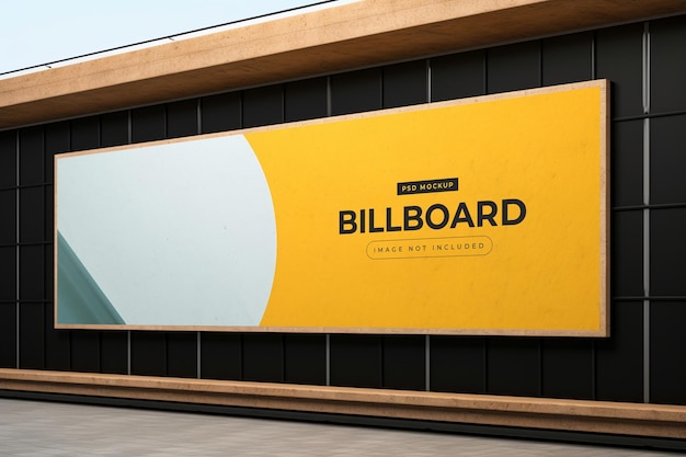 Advertising billboard mockup