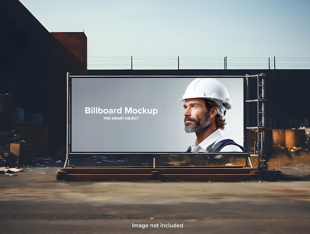 Advertising billboard mockup