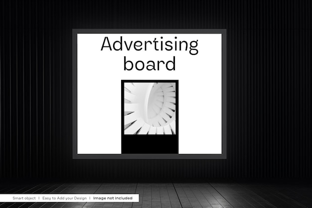 PSD advertising board mockup