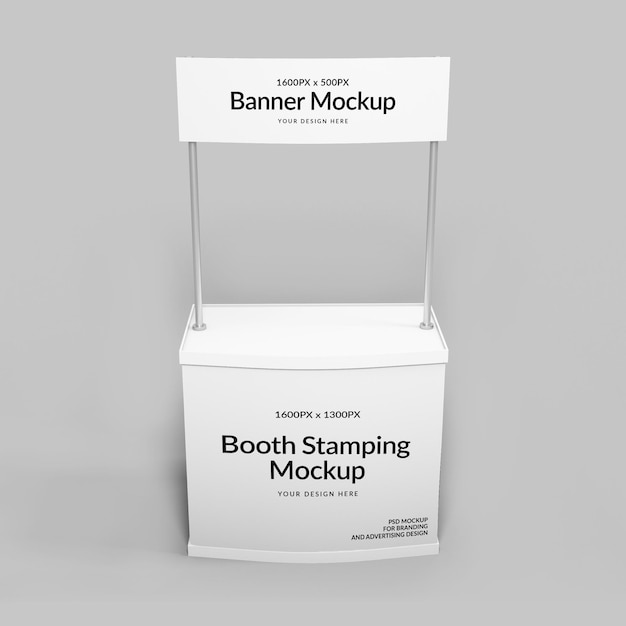 PSD advertising booth mockup