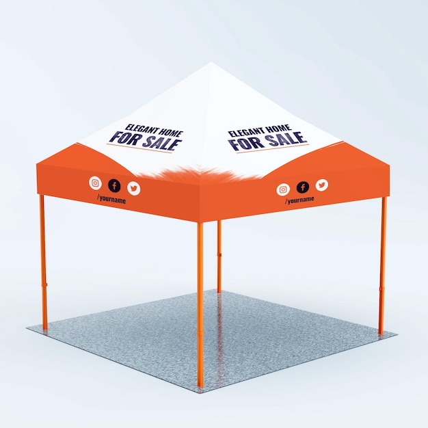 Advertising Casita Canopy tent mockup scene