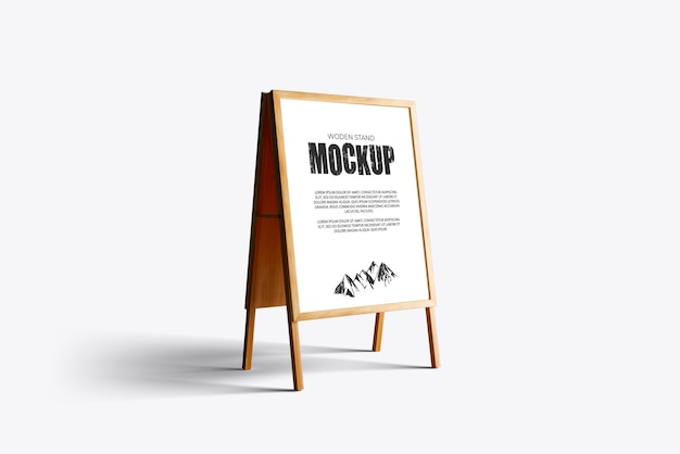 PSD advertising stand banner mockup