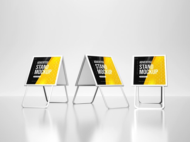 PSD advertising stand banner mockup