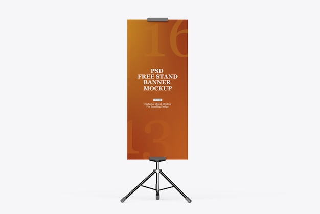 PSD advertising stand banner psd mockup