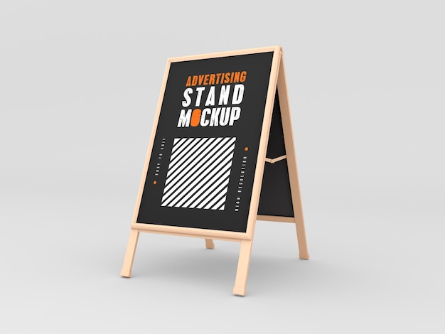 Advertising stand mockup