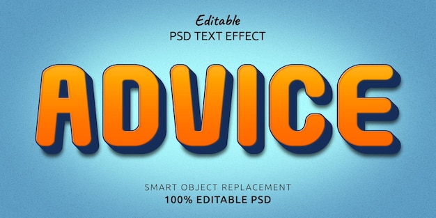 Advice Photoshop Text Effect