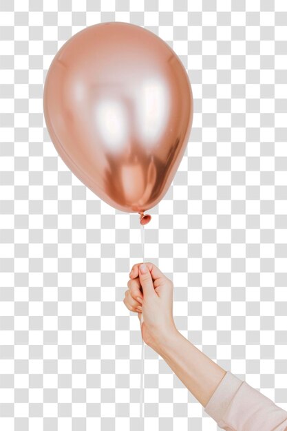 PSD aesthetic rose gold balloon person human baby