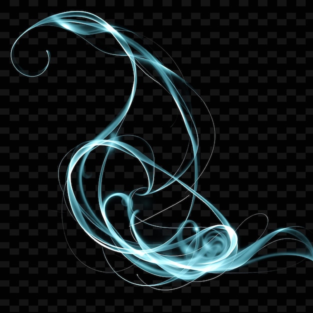 PSD aetherial tendrils gossamer like strands of pale turquoise hued light png sparking light texturet