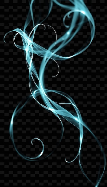 PSD aetherial tendrils gossamer like strands of pale turquoise hued light png sparking light texturet