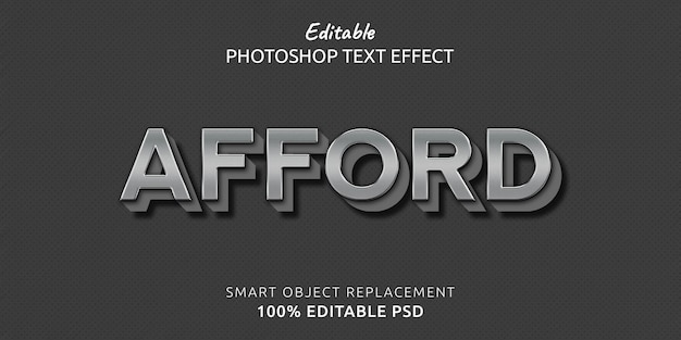 Afford Photoshop Text Effect