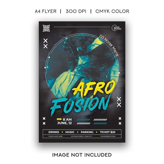 Afro Fusion Party Flyer