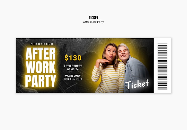 PSD after work party  template design