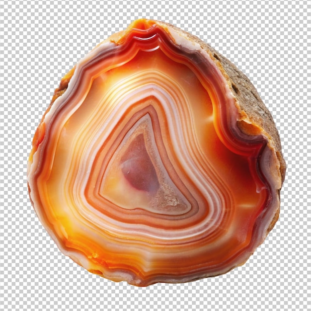 PSD agate stone mineral isolated on transparent background