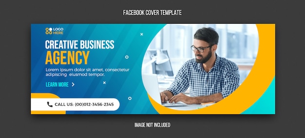 Agency modern facebook cover design template