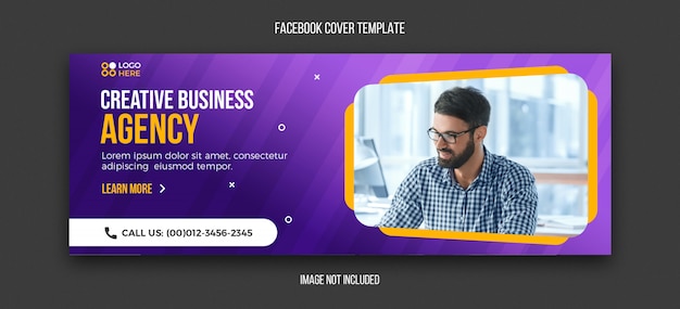 Agency modern facebook cover template