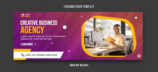 Agency modern facebook cover template