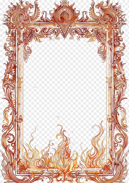 Agni hindu invitation isolated on transparent background