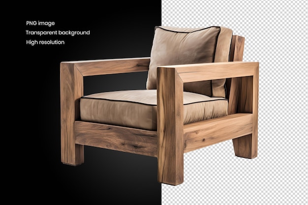 Ai Genarated Rustic arm chair model