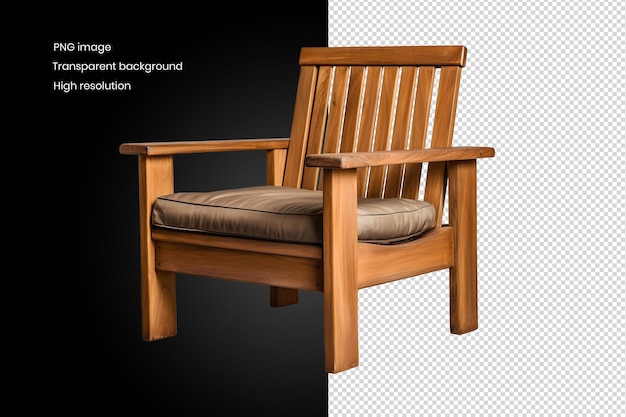 AI Genarated Wooden Arm Chair