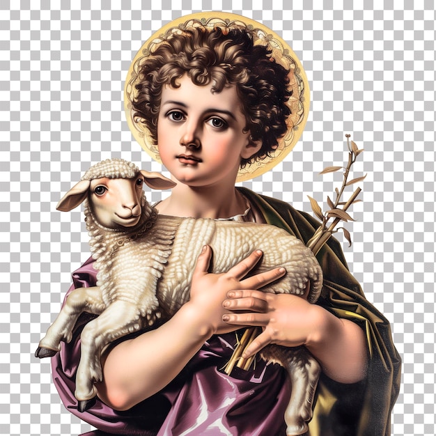 PSD ai painting of saint john the baptist the festive saint for brazilian festa junina with transparen